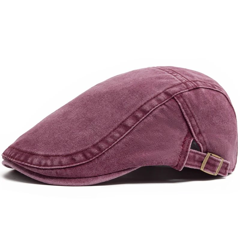 New Vintage Cotton Beret Men Women Fashion Flat Visor Cap Casual Autumn Berets Retro Newsboy Hat Summer Unisex Adjustable