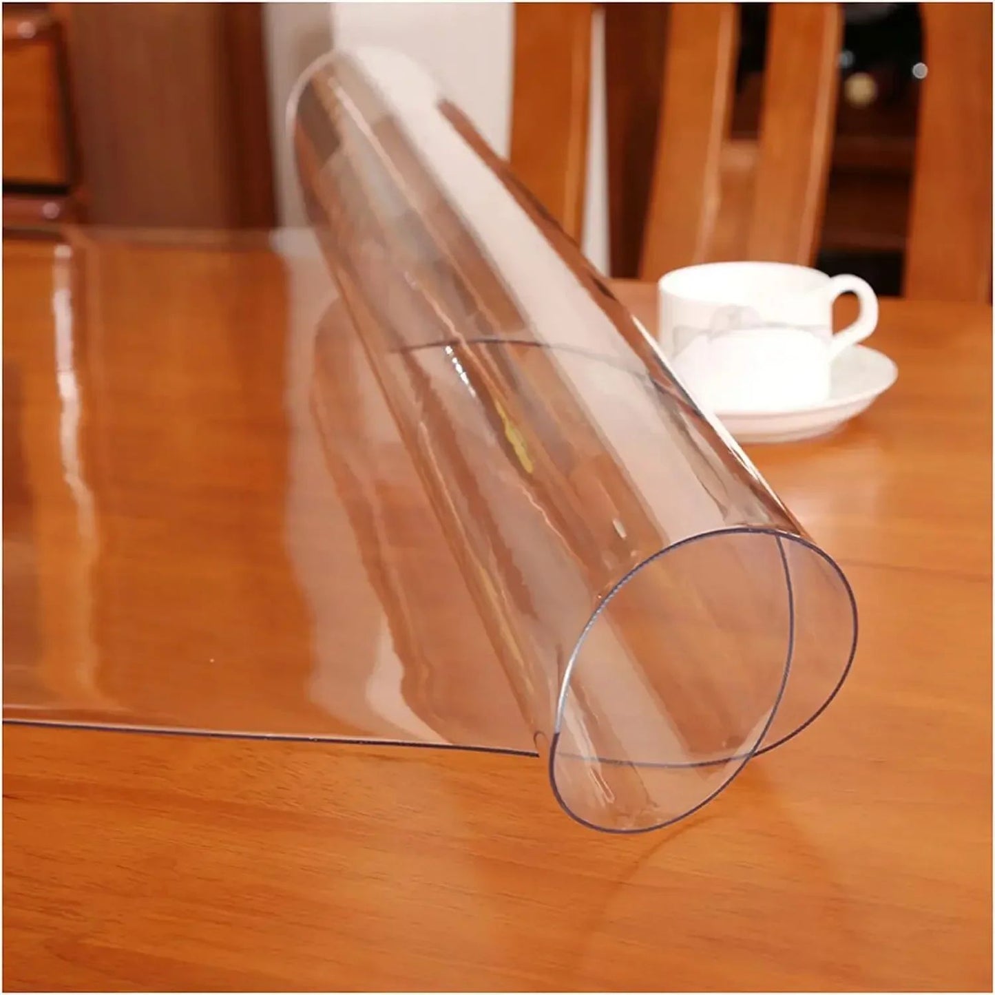 Rectangular Tablecloth, Transparent Table Cloth, Table Protector, Heat Resistant Waterproof Anti-Scratch Tablecloth
