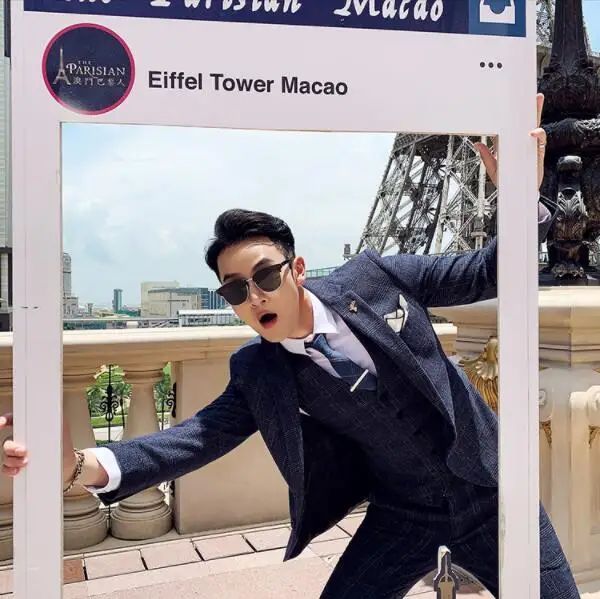 Dark Blue Men's Suit Three Piece, Business Casual Jacket and Vest with Trousers, Gray Dark Brown Slim Fit Sets, Asian Size