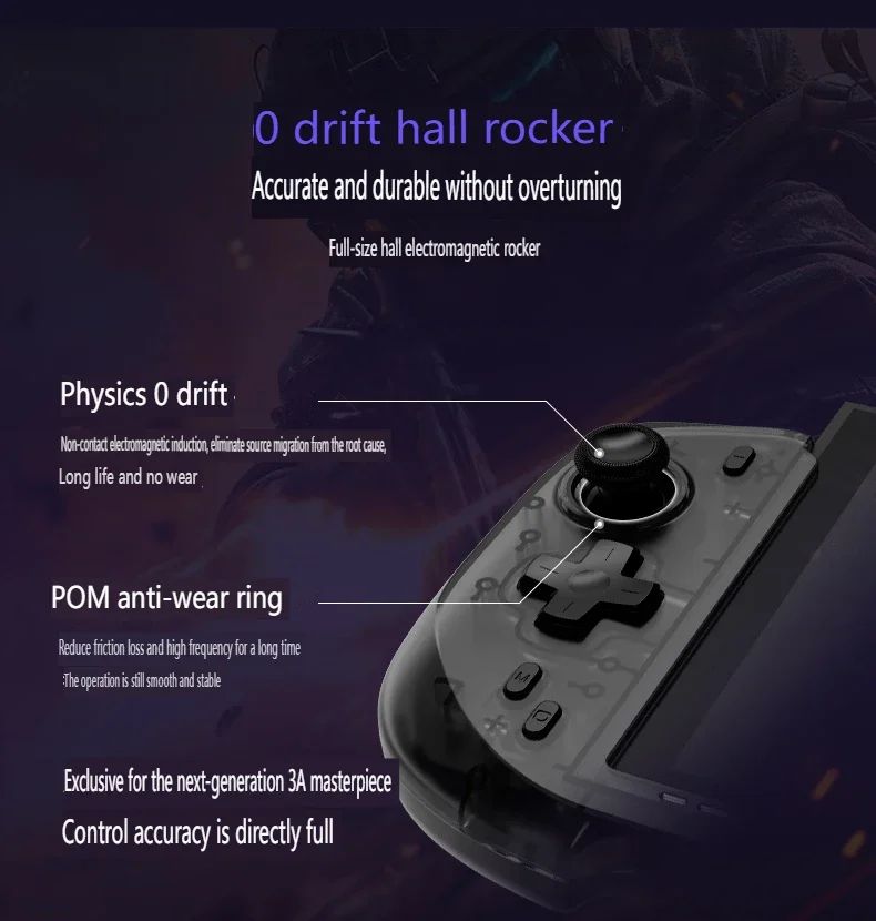 Abxylute N6 Game Controller for Switch 2 Wired Gamepad Integrated Direct Plug in Handle Native Protocol Joycon Vibration Custom