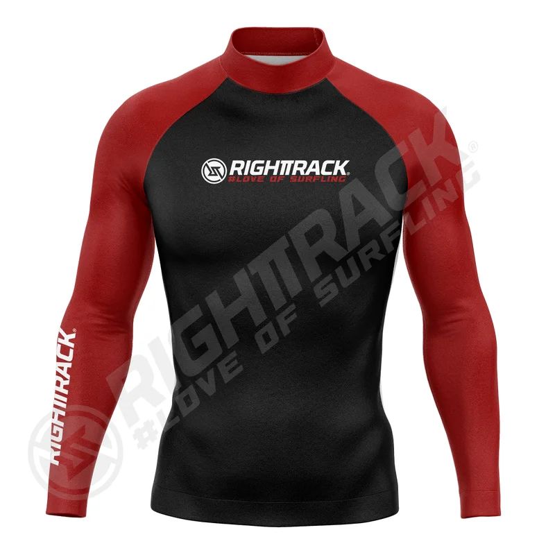 HotSale Men's Surfing Shirt CAMO Lycra Rashguard RIGHTTRACK Surf Sportswear Beach UV Protection Swimwear UPF50  Clothes