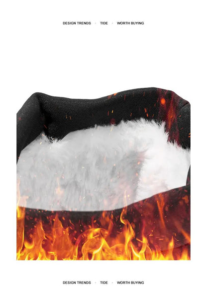 Work Style Snow Boots for Men Women Plus Fleeces Warm Winter Boots High Top Thick Soled Lace Up Black Plush Couple Cotton Shoes