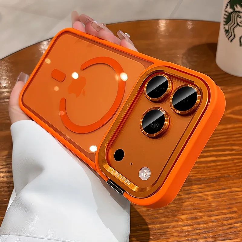 for iPhone 17 Camera Bracket for Magsafe Case for iPhone 17 Pro Max Air Wrist Strap Lens Film ShockProof Wireless Charging Cover
