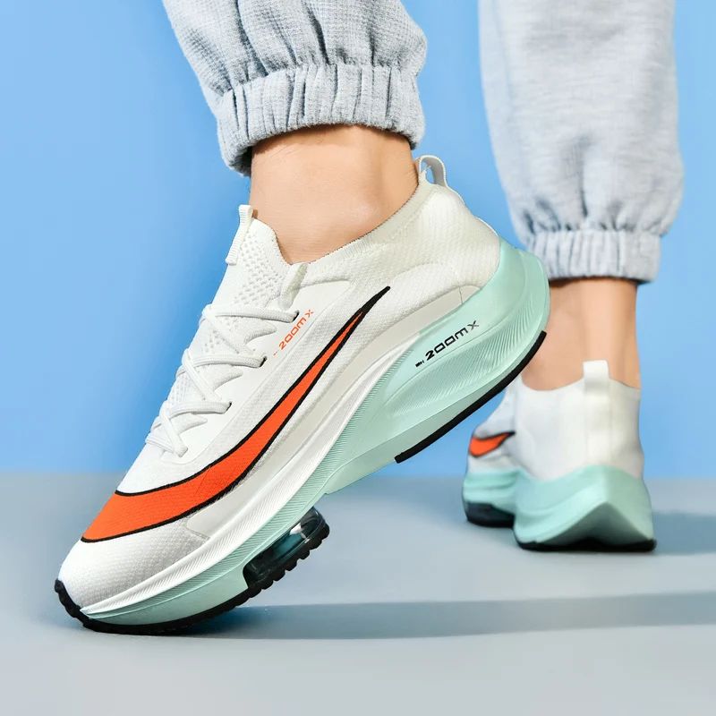 Men Running Shoes Jogging Sneakers Trainer Race Cushioning Outdoor Luxury shoes Mesh Off-road Shoes Breathable Couple Non-Slip