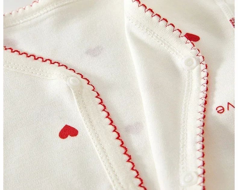 Autumn Kids Clothes Girls Love Print Bodysuit&One piece Long Sleeve Newborn Outfit for Outdoor Clothes Spring Autumn Summer