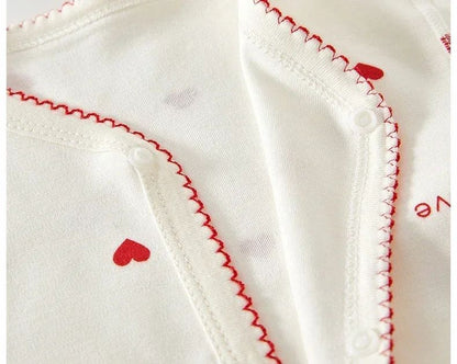 Autumn Kids Clothes Girls Love Print Bodysuit&One piece Long Sleeve Newborn Outfit for Outdoor Clothes Spring Autumn Summer