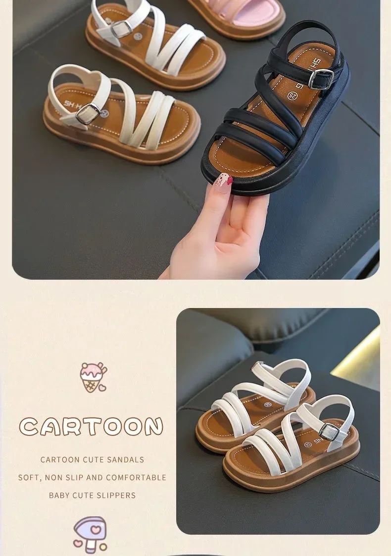 Baby Girls Sandals Summer Casual Children Sandals Girls Flat Shoes Fashion Casual Non Slip Kids Beach Shoes sandalias de mujer