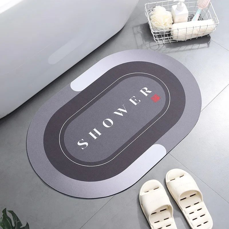 Bath Mat Super Absorbent Non Slip Bath Bathroom Rug Quick Drying Bath Shower Rug     Kitchen Entrance Door Mats Home Floor Mat