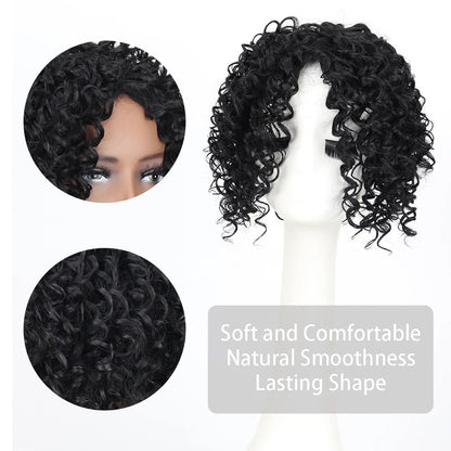 Toppers Sintéticos Afros Crespos Cabelo Cacheado Perucas Para Mulheres Negras Com Cabelo Ralo Aumentam O Volume Do Cabelo