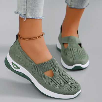 Women's Shoes 2025 Spring New Middle aged and Elderly Mom Shoes Soft soled Breathable Women's Casual ShoesSports Shoes