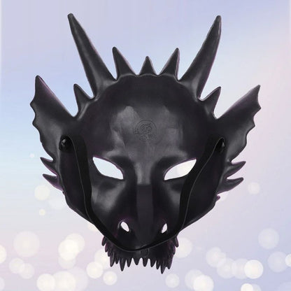 Party Supplies Pearl Blue Dragon Mask 3D Printing Dragon Knight Mask Cosplay Mask Halloween Mask Party Costume Props