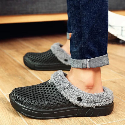 Winter Slippers Men Women Indoor Warm Shoes Non Slip Cotton Pantoffels Casual Clogs Slip on House Floor Slippers for Men