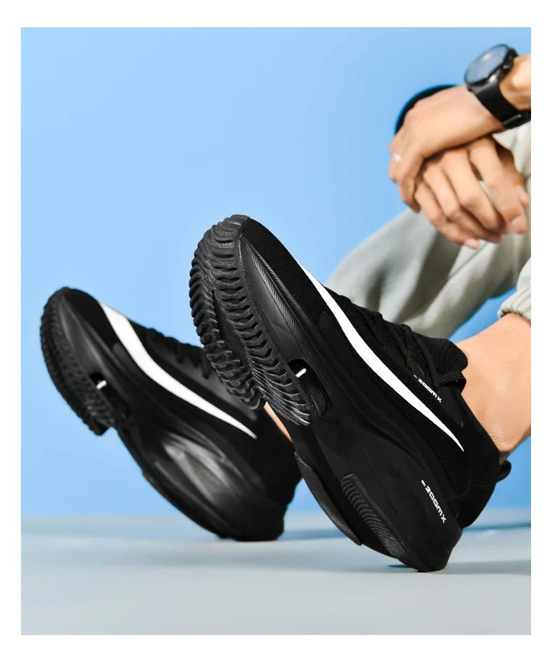 Men Running Shoes Jogging Sneakers Trainer Race Cushioning Outdoor Luxury shoes Mesh Off-road Shoes Breathable Couple Non-Slip