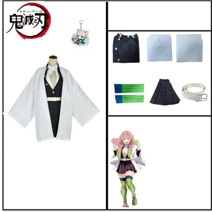 Volwassen Kinderen Anime Demon Moordenaar Kanroji Mitsuri Cosplay Kostuum Kisatsutai Sexy Vrouwen Halloween Kostuum