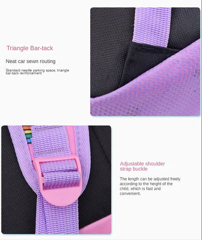 Bolsa Escolar Unicórnio de Desenho Animado para Meninos Meninas, Mochila Escolar de Grande Capacidade, Mochila de Jardim de Infância e Ensino Fundamental, Bolsa Infantil Kawaii