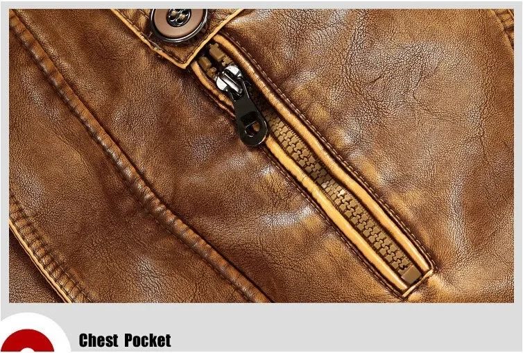 Men Slim Warm Washed Leather Motorcycle Jacket High Quality Leather Jacket Mens Standing Collar Coat Plus Size 4XL Long Parkas