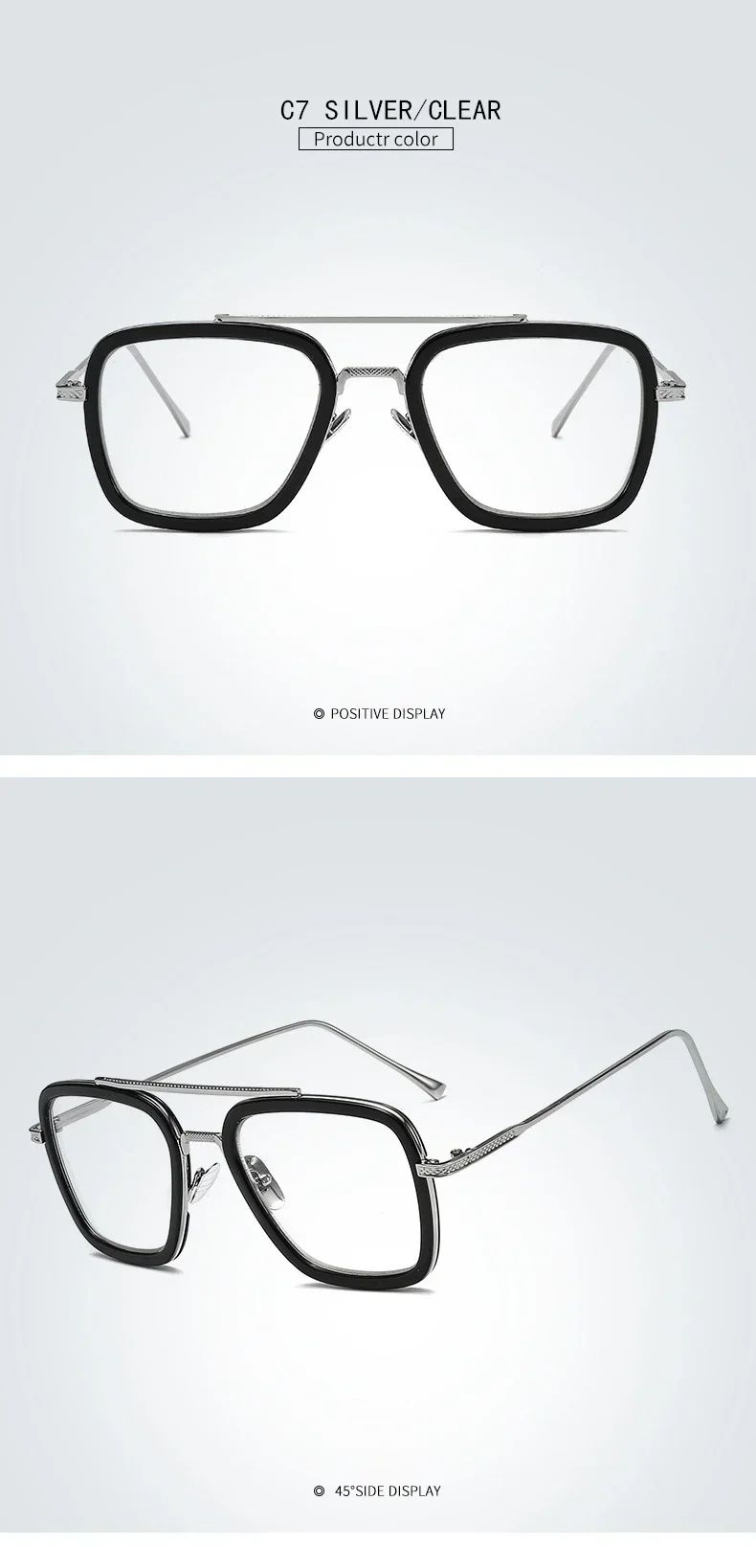 Luxury Steampunk Men Sunglasses Tony Stark Iron Man Sun Glasses Vintage Metal Eyewear Steam Punk Sunglass UV400 Male Gafas