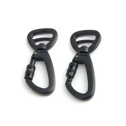 Dog Leash Clip Pets Carabiner Auto Locking Carabiner With Swivel Rotating Ring For Outdoor Keychain Pet Leash Hook Accessories