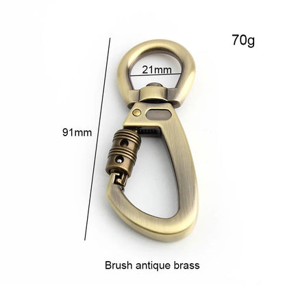 Dog Leash Clip Pets Carabiner Auto Locking Carabiner With Swivel Rotating Ring For Outdoor Keychain Pet Leash Hook Accessories