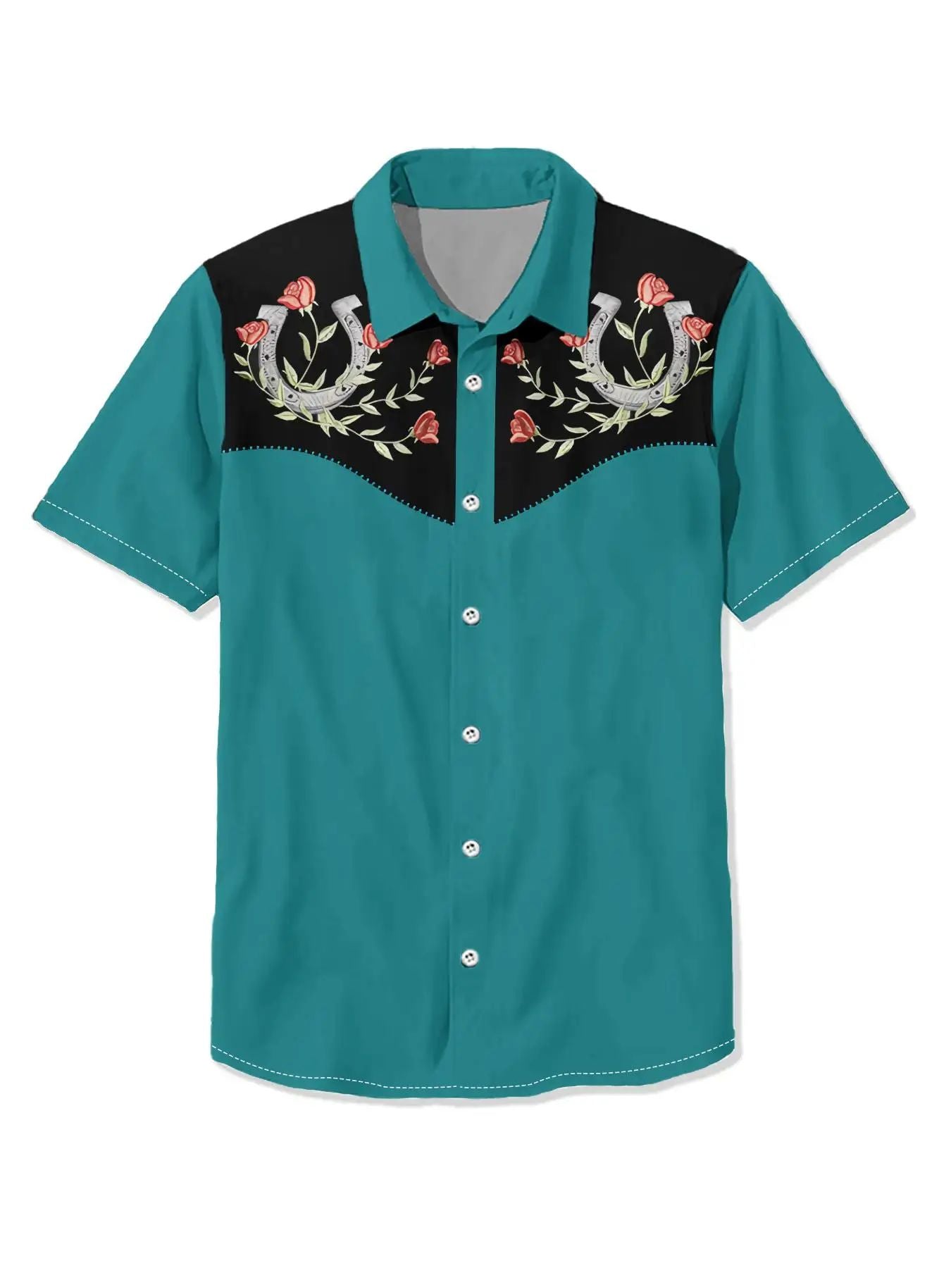 Men's Shirt Summer Casual Fashion Short Sleeved Shirt For Men Loose Breathable H