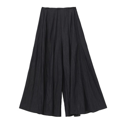 Neihe Summer Fashion Casual Wide Leg Denim Skirt Pants High-End Sensation Women's Long Pants Nine Points Seven Points Five Point
