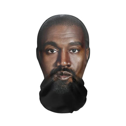 New 3D Printed Kanye Mask  Elastic Mesh Full Face Mask For Men Women Cosplay Headwear Novelty Supplies Party Cosplay Masked hat