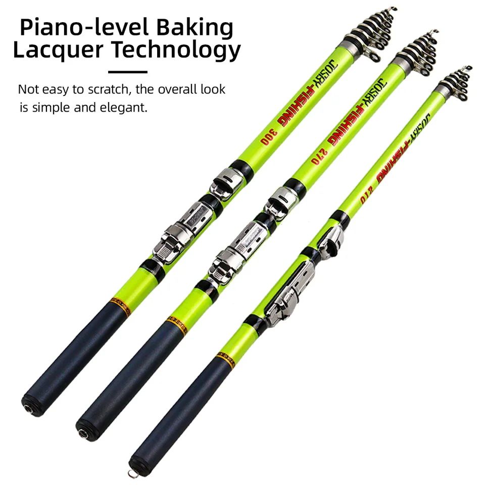 Telescopic Rock Fishing Rod Carbon Fiber Carp Travel Feeder Pole Super Short Pesca Portable Accessories 1.5/1.8/2.1/2.4/2.7/3.0