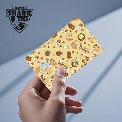 Magic Shark Sugar Daddy Meme Poke Money Funny Sticker Cover Skin Protective for Small Large Chip Credit Debit Card