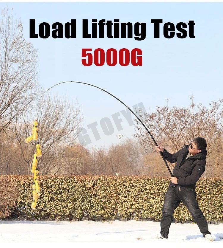 Vara de Pesca Telescópica de 2.1m-4.5m Vara de Surf para Viagem de Spinning 10-250g de Potência Vara de Arremesso de Longa Distância Vara de Baitcasting de Alto Carbono