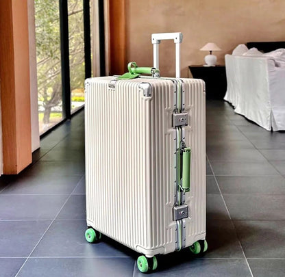 Carry on Suitcase Aluminum Frame with Colorful Silent Spinner Wheel TSA Lock Travel Trolley Case High-quality Rolling Luggage