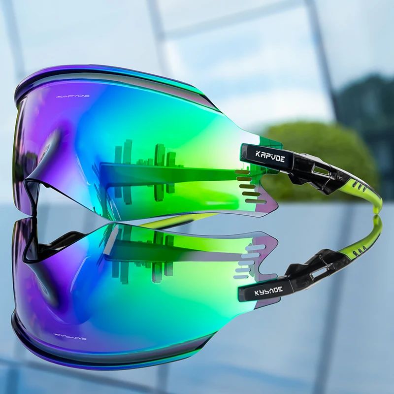 Kapvoe Cycling Sunglasses UV400 Protect Men Bike Sunglasses MTB Eyewear Outdoor Sport Goggles Bike Glasses Oculos De Ciclismo