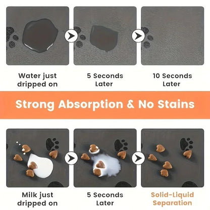 Tapete de alimentação para animais de estimação para uso pesado 40x60/50x80cm Grande Absorvente Antiderrapante Para Comedores Bagunceiros Fácil Limpeza Gato Cão À Prova D' Água?