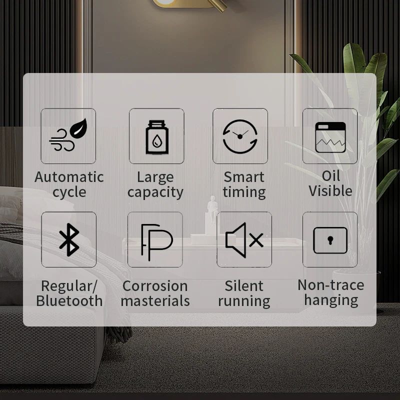 NAMSTE Smart Aroma Diffuser Hotels professional Fragrance Diffuser 1000m³  Large Room Aroma Machine With Fan Bluetooth Control