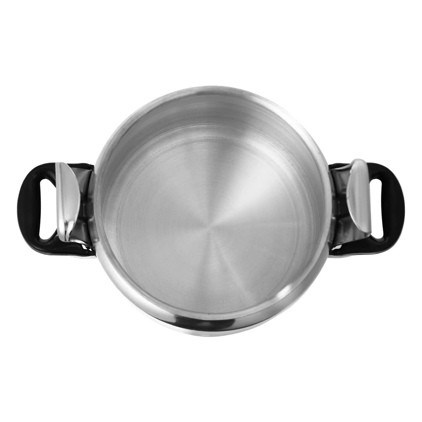 Panela de Pressão de Alumínio Compatível com Indução com Válvula de Mola Dispositivos de Segurança 3L/3.17Qt Capacidade Para Fogão Elétrico, a Gás