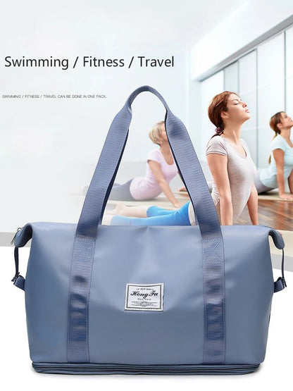 Carry On Travel Duffle Bag Nylon Waterproof Sports Gym Tote Bags for Women Large Capacity Storage Luggage Handbag 2026