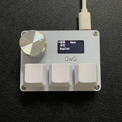 4+4 O3C+ SayoDevice OSU O3C Rapid Trigger Hall Switches Magnetic Pink Switches Keyboard With Knob Screen Geometry Dash Keyboard