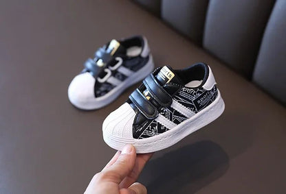 Kids Shoes for Baby Girls and Boys Anti-slip Soft Rubber Bottom Baby Sneaker Casual Flat Shoes Children Size 21-30