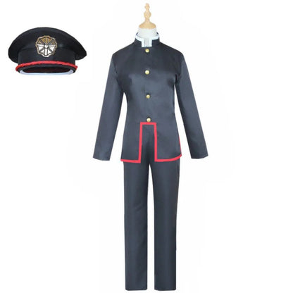 Anime Hanako Cosplay Costume Hanako Uniform Hat Cloak Toilet-bound Hanako-kun Cosplay Halloween Party Outfits
