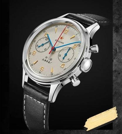 Men's watches 1963 pilot automatic watch 42mm waterproof retro quartz chronograph vintage dress watch