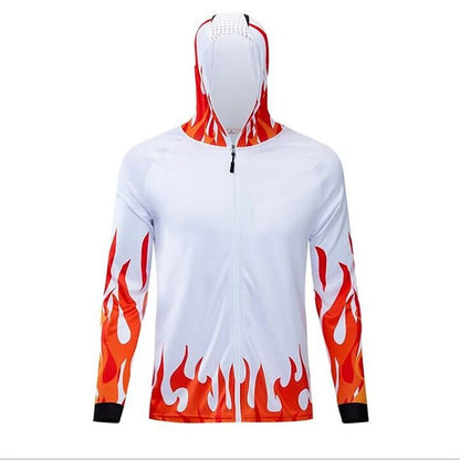 Camisa de Pesca Masculina de Manga Longa Profissional Respirável de Secagem Rápida com Capuz Anti-UV para 2026, Roupas Masculinas de Pesca para Uso Externo, Casaco de Pesca
