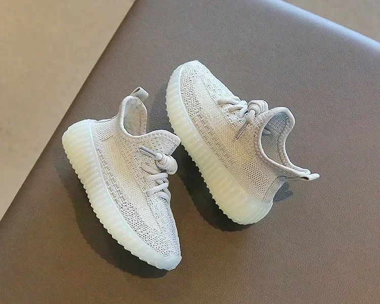 Baby Shoes Kids Sneakers Spring Summer Sandals Fluorescent Sole Sports Tennis Running Casual Flats Breathable Boys Girls Shoes