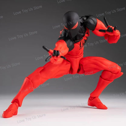 Em estoque: Bonecos de Ação de Anime Homem-Aranha com Traje Simbionte e Aranha Escarlate da Mess Toys - Conjunto de Presente Colecionável