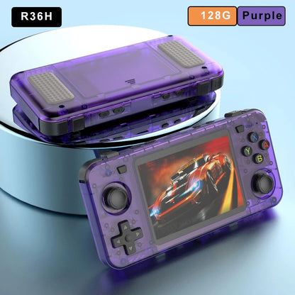 BOYHOM New Handheld Game Console 3.5-inch IPS Screen Linux RK3326 Retro Video Games Player 3000 mAh 64G
