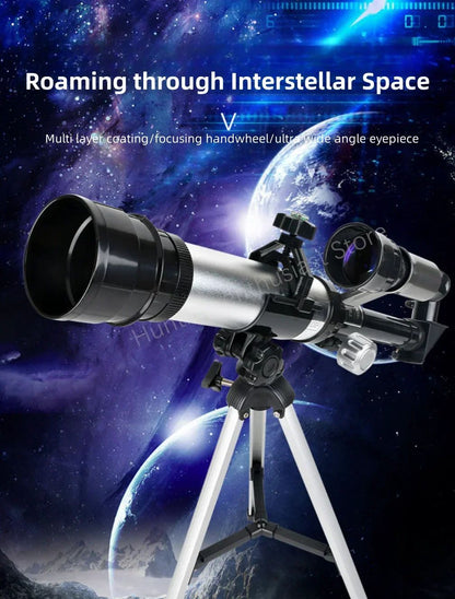 Potente Telescópio Astronômico Monocular Profissional de Alta Definição com Função de Observação Planetária de Alta Definição