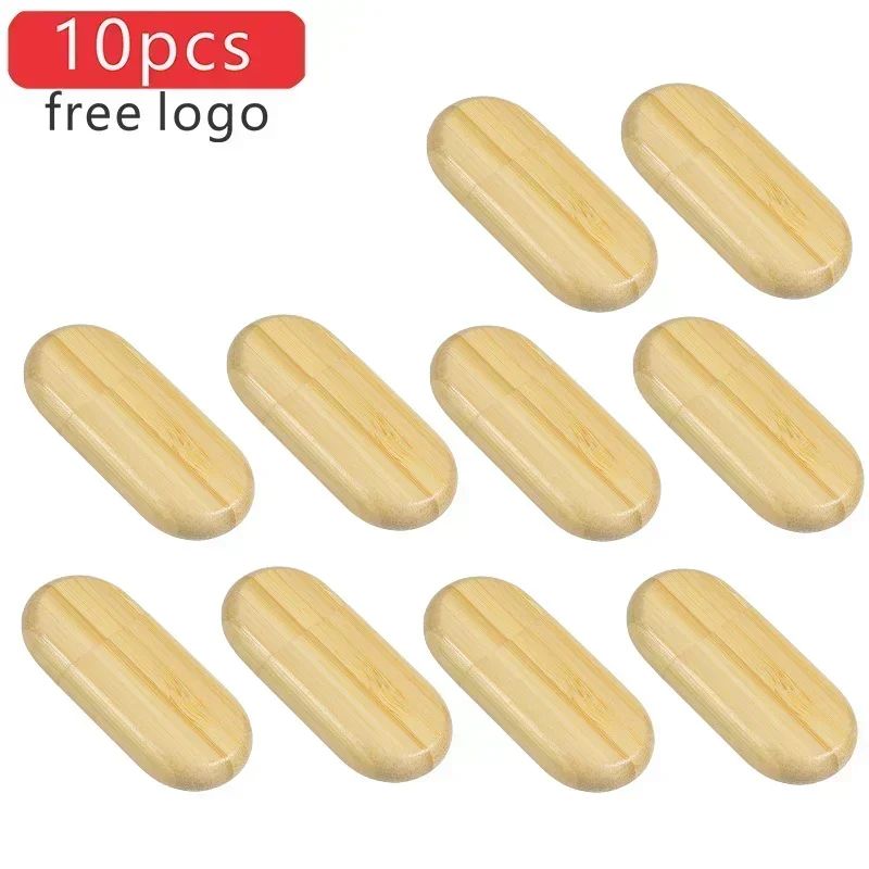 JASTER 10 unidades/lote (LOGOTIPO personalizável) Pen Drive USB 2.0 de Madeira 4GB 8GB 16GB 32GB 64GB 128GB Memory Stick Presente de Casamento