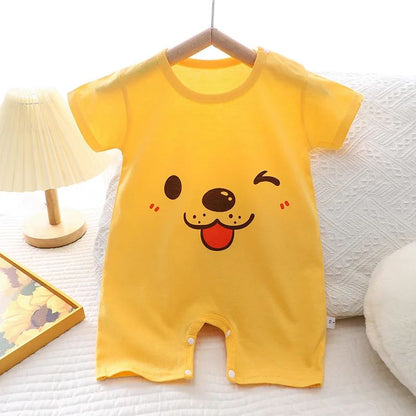 Baby Clothes Bodysuits & One-pieces Newborn Short Rompers Boys Girls Summer Jumpsuit Thin Air Conditioning Loungewear Babies