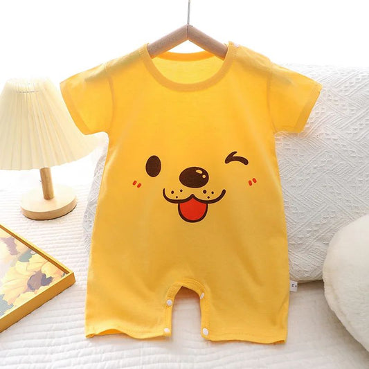 Baby Clothes Bodysuits & One-pieces Newborn Short Rompers Boys Girls Summer Jumpsuit Thin Air Conditioning Loungewear Babies