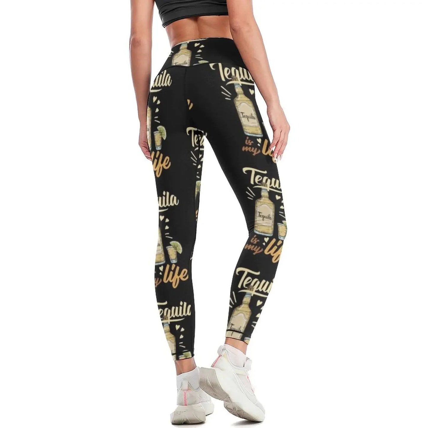 Tequila is my Life Leggings Women's sportswear sports for push up legging pants raises butt Fitness woman Womens Leggings