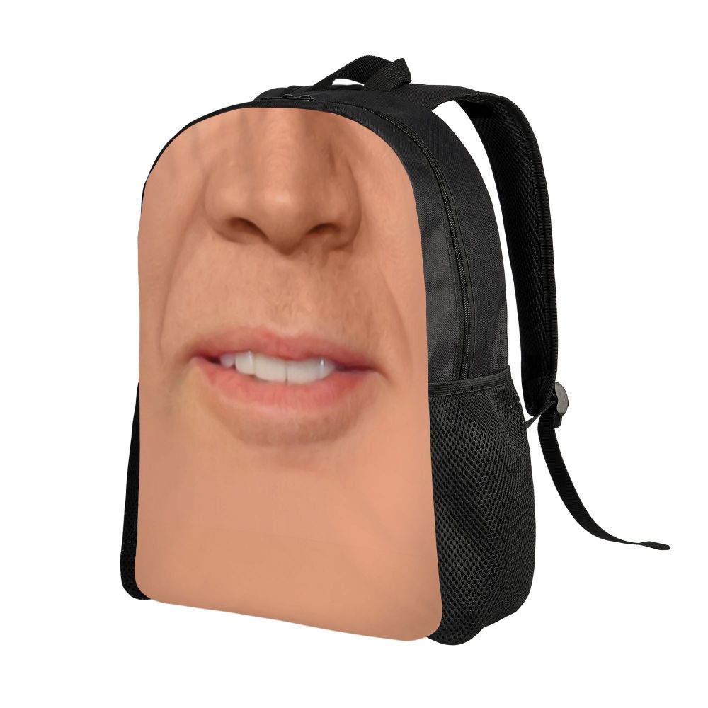 Custom Nicolas Cage Meme Laptop Backpack Women Men Basic Bookbag for College School Student Funny Bags