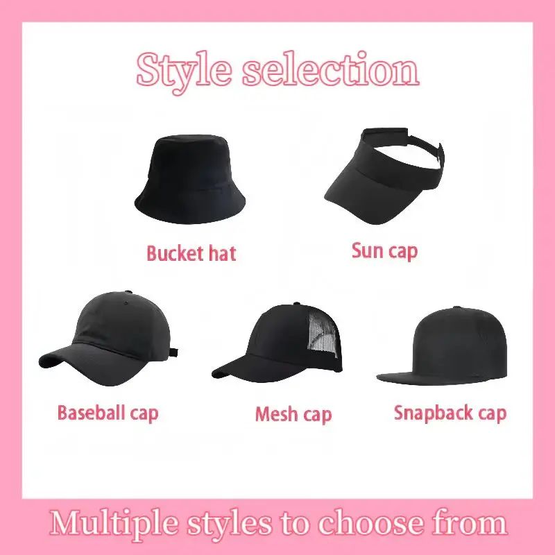 Boné de beisebol com logotipo personalizado com o mesmo design para homens e mulheres impressão de imagem DIY bordado 3D personalizado atacado
